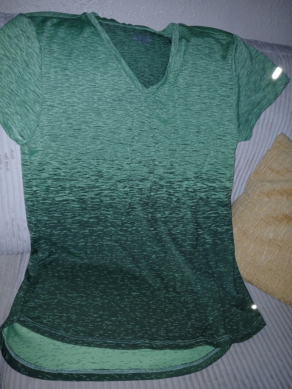 bcg Green Running Short Sleeve V-Neck Top